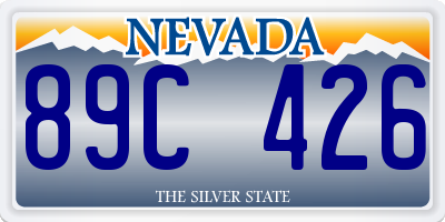 NV license plate 89C426