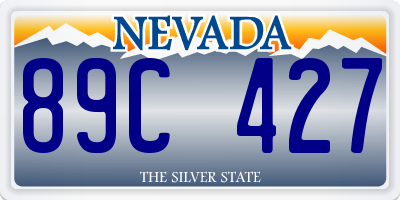 NV license plate 89C427