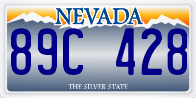 NV license plate 89C428