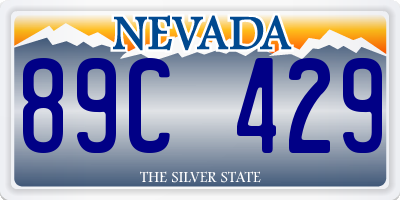 NV license plate 89C429