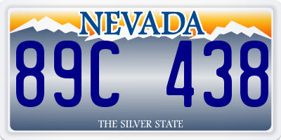 NV license plate 89C438