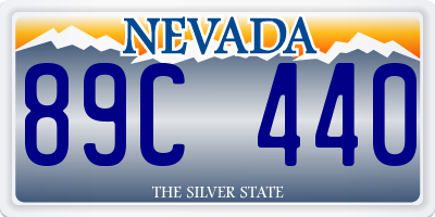 NV license plate 89C440