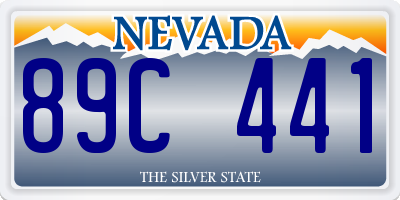 NV license plate 89C441