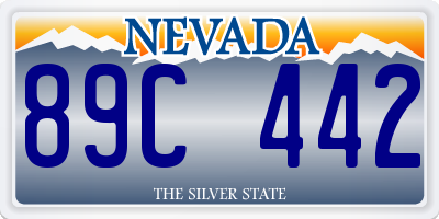 NV license plate 89C442