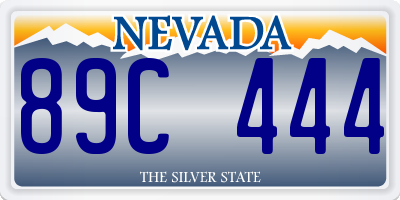 NV license plate 89C444