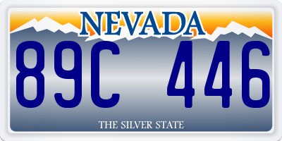 NV license plate 89C446