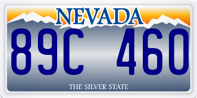 NV license plate 89C460