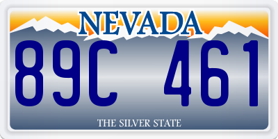 NV license plate 89C461