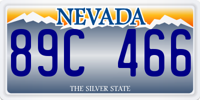 NV license plate 89C466