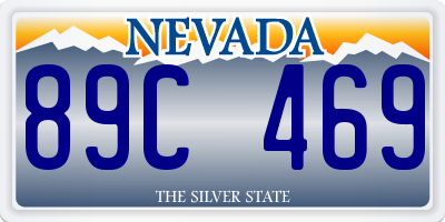 NV license plate 89C469