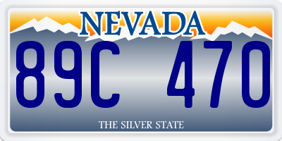 NV license plate 89C470