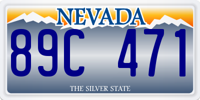 NV license plate 89C471