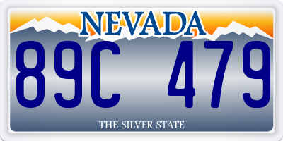 NV license plate 89C479