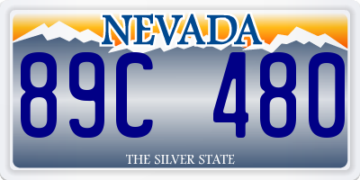 NV license plate 89C480