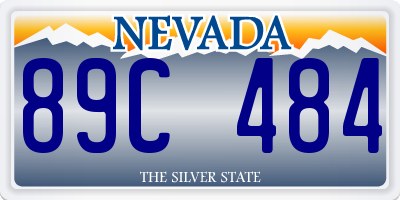 NV license plate 89C484