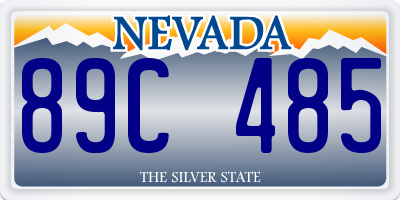 NV license plate 89C485