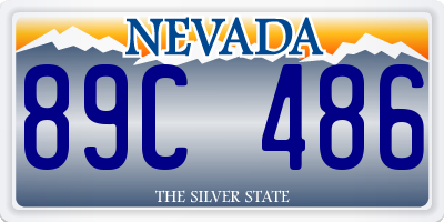 NV license plate 89C486