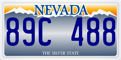 NV license plate 89C488