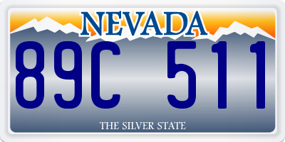 NV license plate 89C511