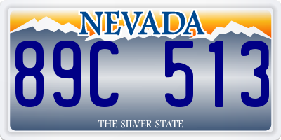 NV license plate 89C513