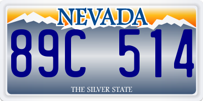 NV license plate 89C514