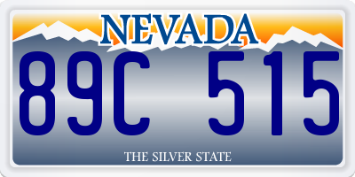 NV license plate 89C515