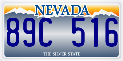 NV license plate 89C516