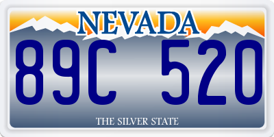 NV license plate 89C520