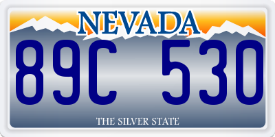 NV license plate 89C530