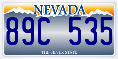NV license plate 89C535