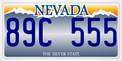 NV license plate 89C555