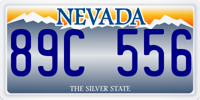 NV license plate 89C556