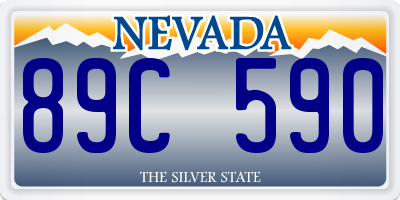 NV license plate 89C590