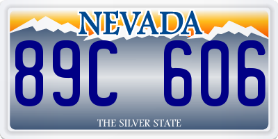 NV license plate 89C606