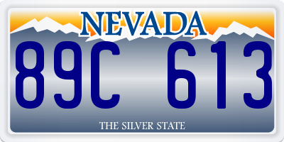 NV license plate 89C613
