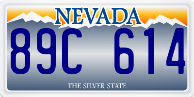 NV license plate 89C614