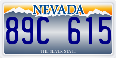 NV license plate 89C615