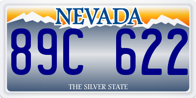 NV license plate 89C622