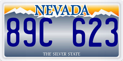 NV license plate 89C623
