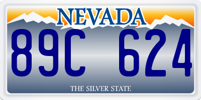 NV license plate 89C624