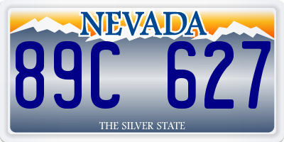 NV license plate 89C627