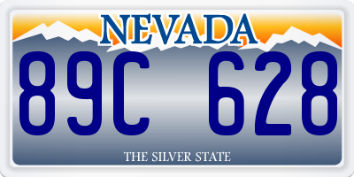 NV license plate 89C628