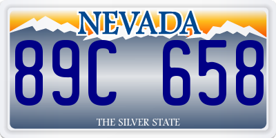 NV license plate 89C658