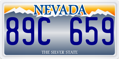 NV license plate 89C659