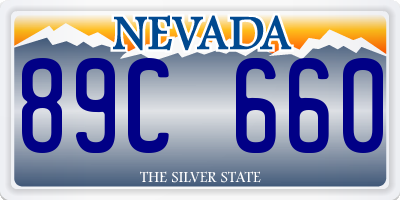 NV license plate 89C660