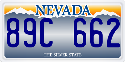 NV license plate 89C662