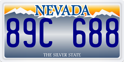 NV license plate 89C688