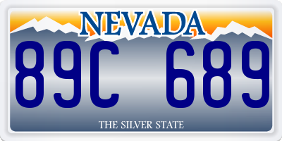 NV license plate 89C689
