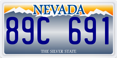 NV license plate 89C691