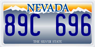 NV license plate 89C696